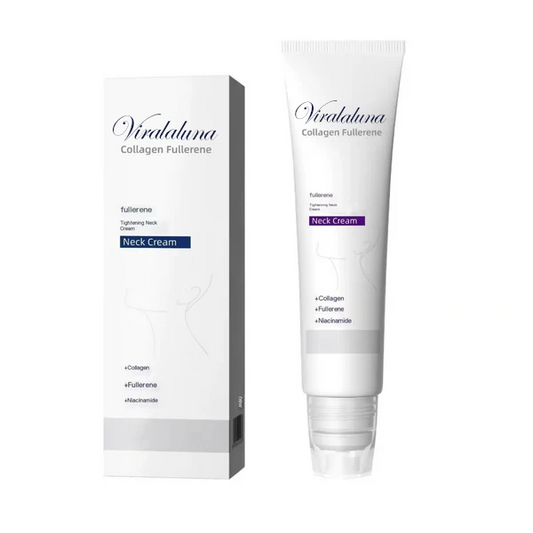 Roller Massage Neck Cream 🧴 Collagen & Hyaluronic Acid | Firms Neck, Reduces Wrinkles & Double Chin
