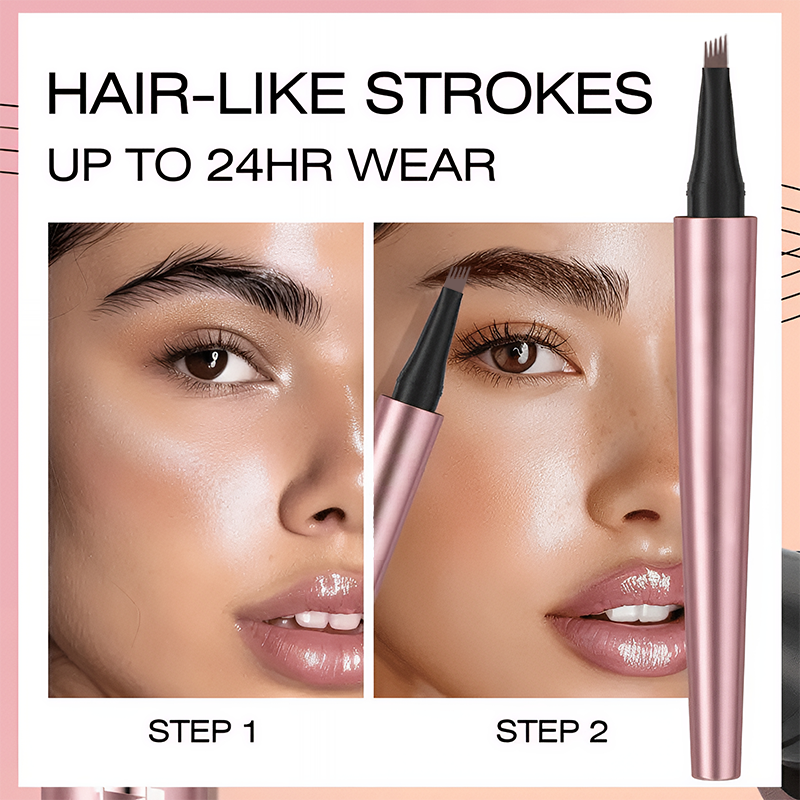 Long Lasting Waterproof Micro Fork Brow Pen