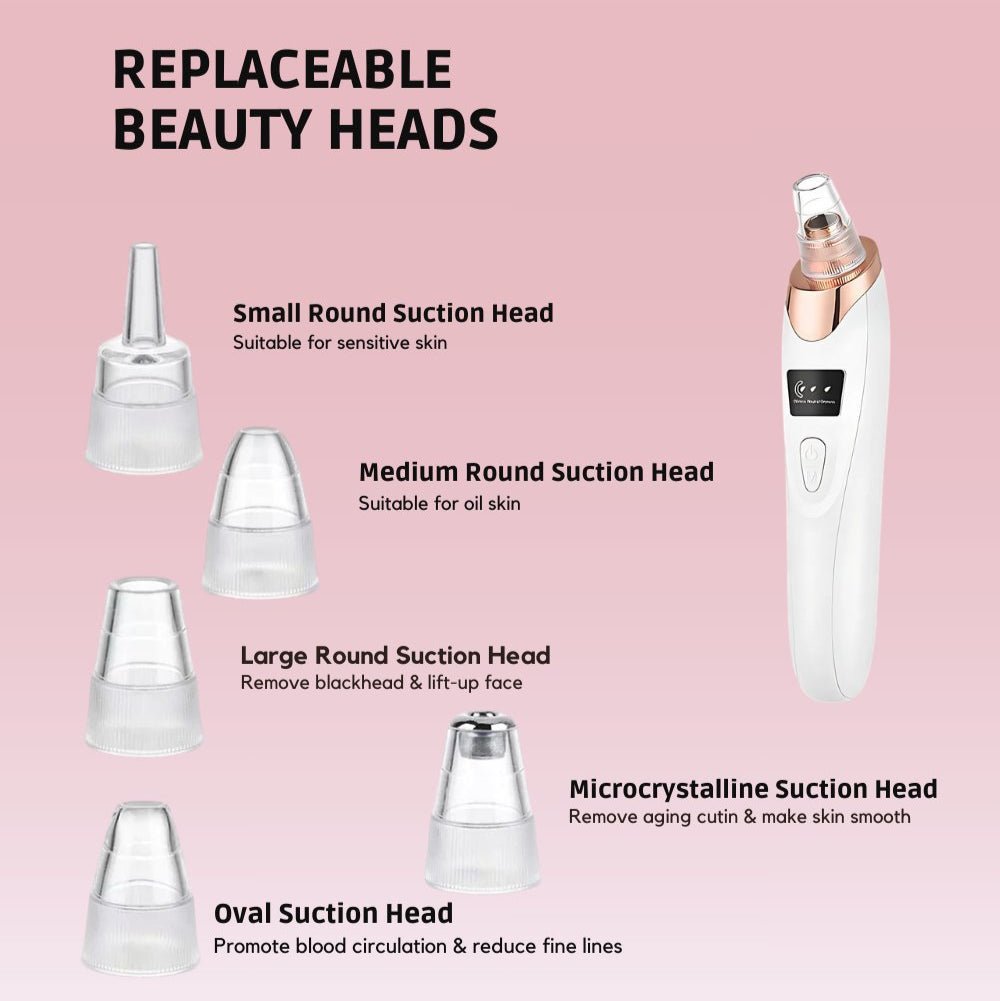Blackhead Remover Vacuum | Deep Pore Cleanser | Adjustable Suction | Rechargeable | PureLure