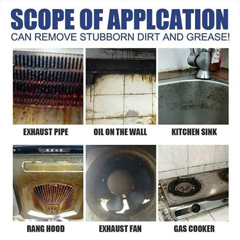 GreaseBlaster™ — Blast Away Stubborn Grime Instantly for a Kitchen That Sparkles Without the Scrub